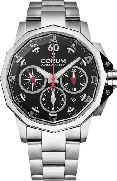 Corum Admirals Cup Chronograph Black Dial replica watch A753/04200